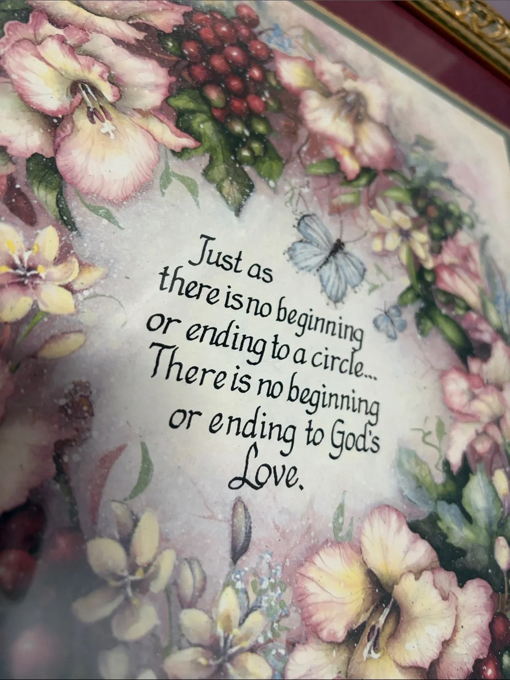 Home Interiors Gods Love Framed Wall Art